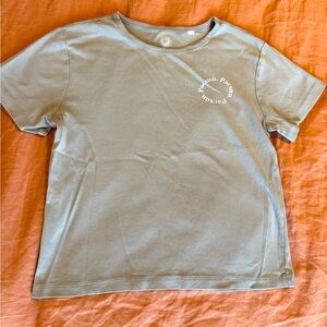 Greyish soft stretchy tee